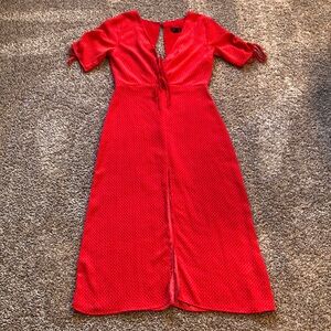 Red Midi Dress